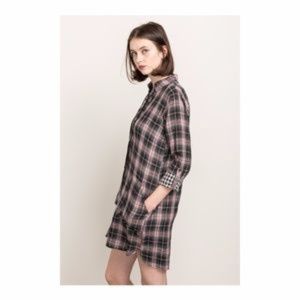Cotton shirt dress